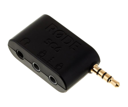 Kabel i złączka RODE SC6 Adapter TRRS słuchawki + 2x mikrofon SC-6